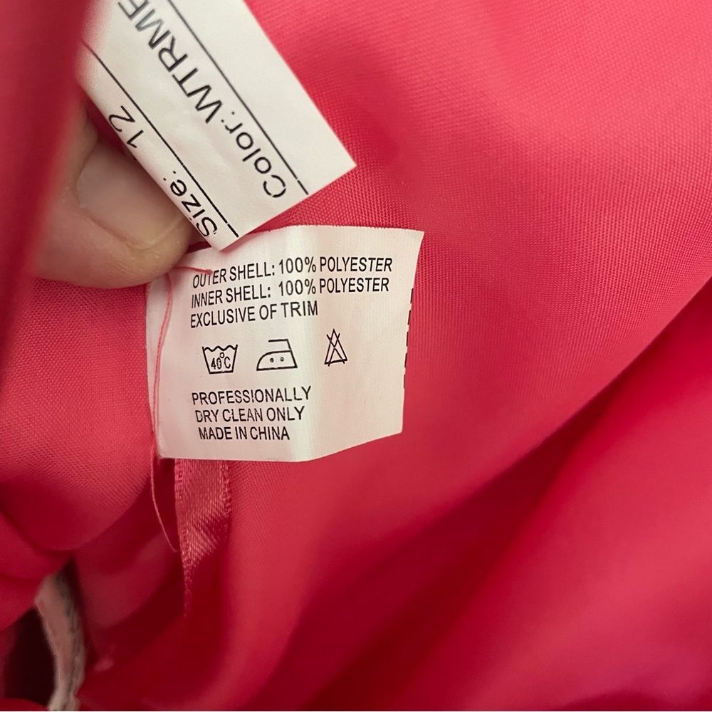 Allure Covertible Strapless Watermelon Style#1311 Bridesmaid Dress Size 12 NEW! - Picture 11 of 14